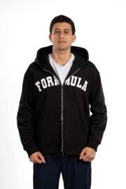 Zip Up Hoodie - Black - Image 8