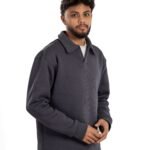 Revere Rugby Sweatshirt Polo - Grey