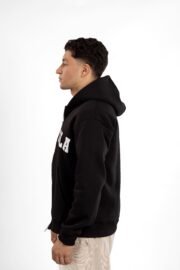 Zip Up Hoodie - Black - Image 2