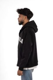 Zip Up Hoodie - Black - Image 4