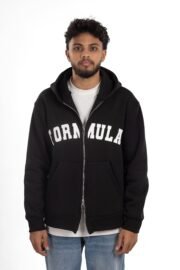 Zip Up Hoodie - Black - Image 3